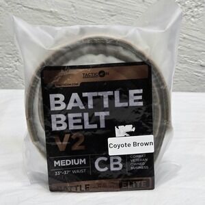 Tacticon V2 Tactical Battle Belt Coyote Brown Medium 33-37" Military Airsoft
